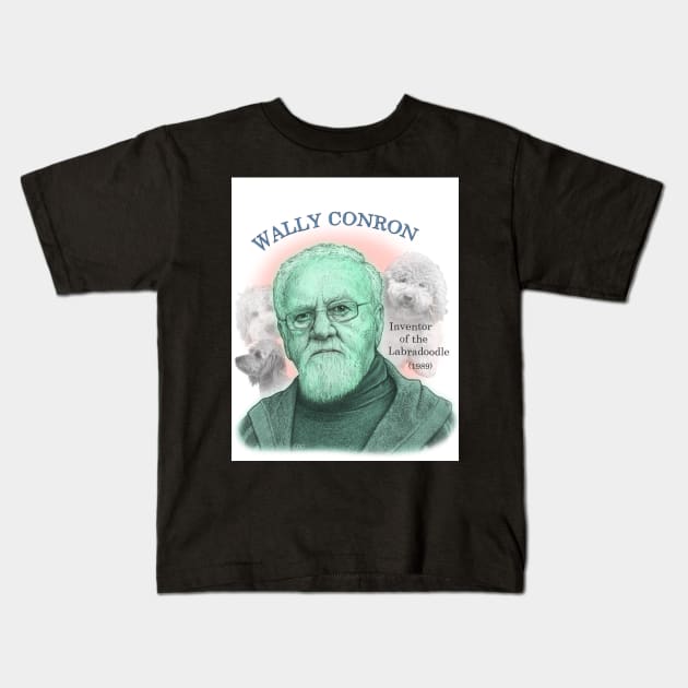 Wally Conron, Inventor of the Labradoodle Kids T-Shirt by eedeeo